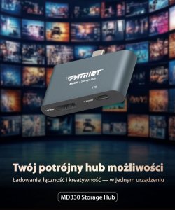 HUB USB Patriot PMD512GH013 1x USB-C PD 1x HDMI  + 3.2 Gen1 (PMD512GH013) 7