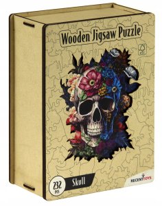Puzzle 232 drewniane Czaszka 2