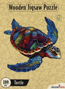 Puzzle 189 drewniane Żółw 4