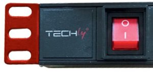Listwa zasilająca Techly Listwa zasilająca 19" 1U, 8x Schuko/włoski 45°, kabel 2m wtyk włoski Typ L, włącznik 6