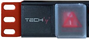 Listwa zasilająca Techly Listwa zasilająca 19" 1U, 8x Schuko/włoski 45°, kabel 2m wtyk włoski Typ L, włącznik 7