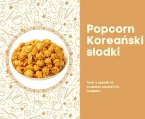 Popcorn o smaku słodkiego skarmelizowanego cukru koreańska przekąska 170g duza paka 2