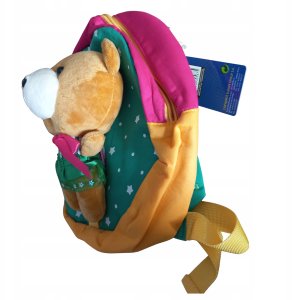 Pluszowy plecak dziecięcy z misiem odpinanym 2w1 miękki dla dziecka 8