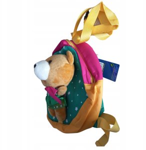 Pluszowy plecak dziecięcy z misiem odpinanym 2w1 miękki dla dziecka 9