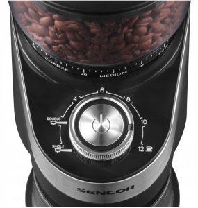 Młynek do kawy Sencor SCG 5060BK Młynek do kawy z 30 ustawieniami mielenia 140W 6