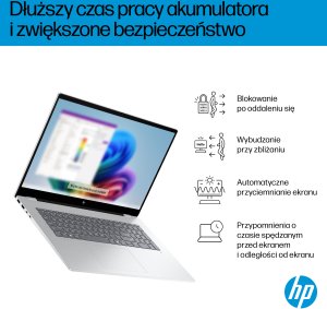 Laptop HP HP OmniBook 7 Next Gen AI 17-dc0216nw Copilot+ PC Intel Core Ultra 7 258V Laptop 43,9 cm (17.3") Ekran dotykowy Full HD 32 GB LPDDR5x-SDRAM 1 TB SSD NVIDIA GeForce RTX 4050 Wi-Fi 7 (802.11be) Windows 11 Home Srebrny 16
