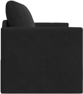 Sofa Łóżko 2-w-1 Czarna 124x204x61 cm Aksamit Lumarko! 3