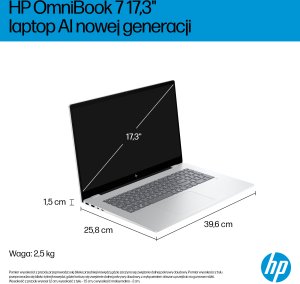Laptop HP HP OmniBook 7 Next Gen AI 17-dc0217nw Copilot+ PC Intel Core Ultra 7 258V Laptop 43,9 cm (17.3") Ekran dotykowy Full HD 32 GB LPDDR5x-SDRAM 1 TB SSD Wi-Fi 7 (802.11be) Windows 11 Home Srebrny 2