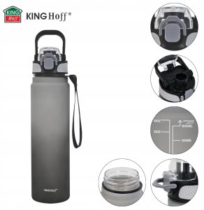 KingHoff BUTELKA BIDON NA WODĘ 1L KINGHOFF KH-2008 8