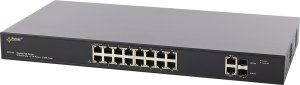 SFG108WP PULSAR Switch PoE 16-portowy Gigabit Ethernet 2x SFP 16x PoE+ 10