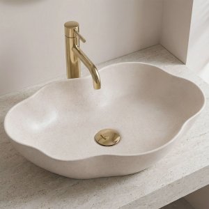 Umywalka nablatowa Rea Pearl Warm 5