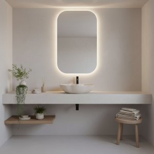 Umywalka nablatowa Rea Pearl Warm 6