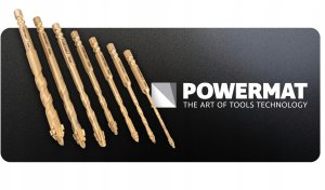 WIERTŁA DO PŁYTEK GRESU SZKŁA CERAMIKI ZESTAW WIERTŁ 7 SZT HEX 1/4 3-12MM 2