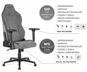 Fotel QUERSUS Fotel QUERSUS XEOS Midnight Grey 11