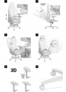 Fotel QUERSUS Fotel QUERSUS XEOS Midnight Grey 14