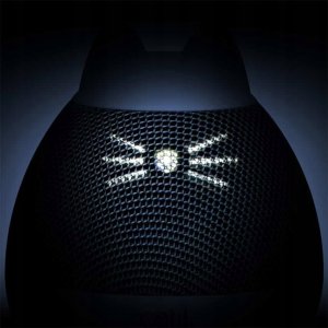 Pixi Spinner, zabawka karmiąca z piórkiem, dla kota, biało/niebieska, 8.5 x 24 cm 4