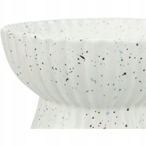 Miska podwyższona, dla kota, ceramika, biała, 0.2 l/13 cm 3