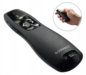Prezenter ze wskaźnikiem laserowym Q-CONNECT, 5‑przyciskowy, czarny 3