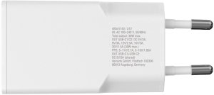 Ładowarka sieciowa 4smarts FlatPlug Slim Dual 30W GaN 2xUSB-C biały 5