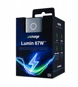Ładowarka sieciowa 3MK InCharge Lumin PD 67W QC4+ PPS AFC FCP SCP USB-A 2xUSB-C TFT z wyświetlaczem czarny 10