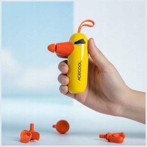 Mini pistolet do masażu 4smarts ACECOOL  żółty 2