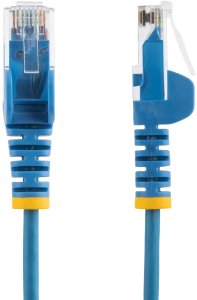 StarTech STARTECH.COM 25cm Niebieski Slim kabel sieciowy CAT6 100W PoE Snagless RJ45 LSZH 28AWG Czysta miedź kabel patchowy-Ethernet 2