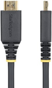 Kabel StarTech STARTECH.COM 1m High Speed HDMI kabel z wtykami z uchwytami 4K 60Hz i 1440p 144Hz 18Gbps UHD HDMI Arc-eArc kabel z powłoką TPE 3