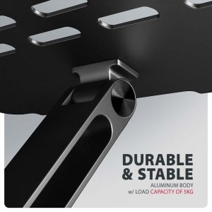 Axagon AXAGON STND-LQB Stojak na laptopa, Podwójny staw, regulowany na wysokość, składany - czarny 2