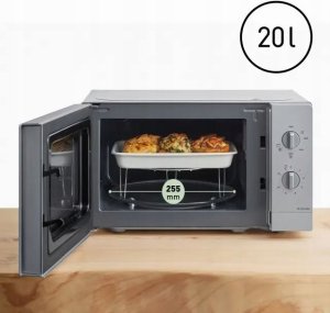 Panasonic NN-GM23QMEPG kompaktowa kuchenka mikrofalowa z grillem Srebrna 11