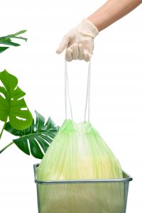 Worki na śmieci ALUFIX, z taśmą, HDPE, 60l, 20 szt., zielone 2