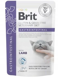 Brit VD Cat Pouch fillets in Gravy Gastrointest 12x85g 2