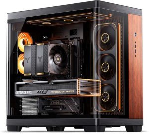 Obudowa Jonsbo JONSBO TK-4 Wood obudowa komputerowa Midi-Tower ATX Tempered Glass - czarny 2