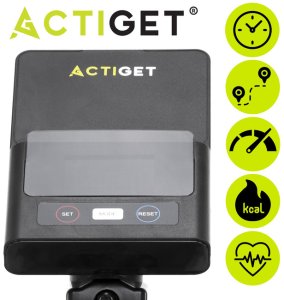 Rower stacjonarny, magnetyczny 8 poziomów oporu, rowerek treningowy z czujnikiem tętna UNIWERSALNY 21