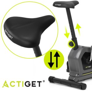 Rower stacjonarny, magnetyczny 8 poziomów oporu, rowerek treningowy z czujnikiem tętna UNIWERSALNY 26