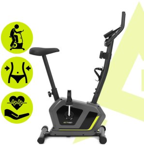 Rower stacjonarny, magnetyczny 8 poziomów oporu, rowerek treningowy z czujnikiem tętna UNIWERSALNY 27