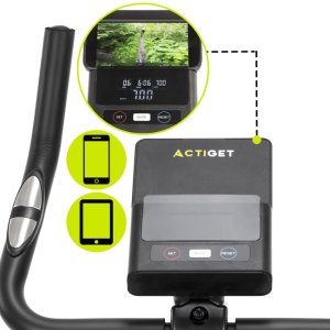 Rower stacjonarny, magnetyczny 8 poziomów oporu, rowerek treningowy z czujnikiem tętna UNIWERSALNY 28