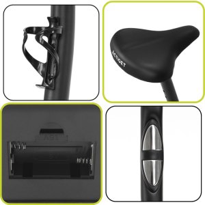 Rower stacjonarny, magnetyczny 8 poziomów oporu, rowerek treningowy z czujnikiem tętna UNIWERSALNY 31