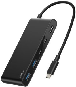 HUB USB Belkin CONNECT USB-C 7-in-1 z podwójnymi portami USB-C schw.AVC023hqBK 2
