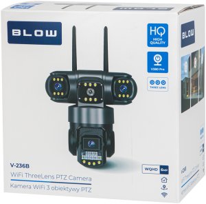 78-680# Kamera blow wifi 3 obiektywy 6mp v380 czarna 30