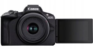 Aparat Canon EOS R50 czarny + RF-S 18-45mm f/4.5-6.3 IS STM + RF 75-300mm f/4-5.6 (5811C148) 5
