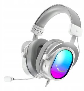 Słuchawki studyjne nauszne Fifine H16W 7.1 White RGB 4