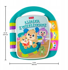 Mattel FP LL KSIAZECZKA Z WIERSZYKAMI TURKUS JMM57 WB5 10