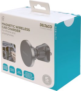 Ładowarka Deltaco Bezprzewodowa ładowarka samochodowa DELTACO, magnes, uchwyt do telefonów iPhone, zgodny z Qi2 / QI-C1000 / 1903334 7