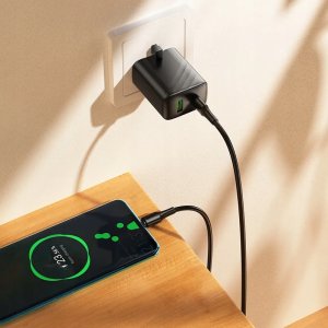 Kabel USB C do USB C Hoco 3A 60W 1 m X120 czarny 4