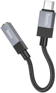Adapter AUX USB C (męski) do Jack 3,5 mm (żeński) Hoco UPA32C czarny 2
