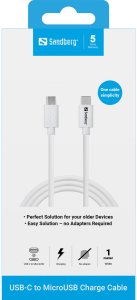 Kabel USB Sandberg USB-C to MicroUSB Charge 2