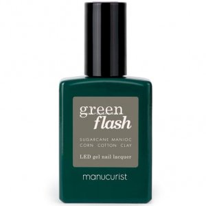 MANUCURIST_Green Flash Led Gel Nail Lacquer lakier do paznokci Khaki 15ml 2