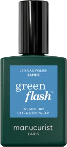 MANUCURIST_Green Flash Led Gel Nail Lacquer lakier do paznokci Saphir 15ml 2