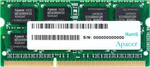 Pamięć do laptopa Apacer SODIMM, DDR3L, 8 GB, 1600 MHz, CL11 (AS08GFA60CATBGJ) 1