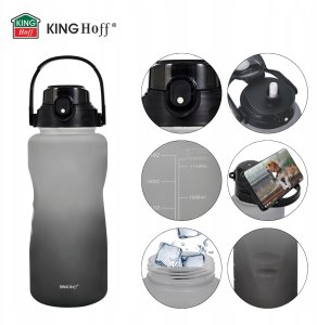 KingHoff BUTELKA BIDON ZE SŁOMKĄ NA WODĘ 2L KINGHOFF KH-2009 7